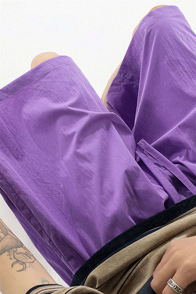 8XL-M多巴胺短裤男款夏季冰丝薄款休闲透气五分裤沙滩DK26004P25,男装休闲裤,电商B312