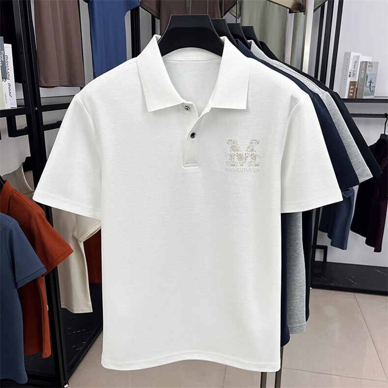夏季棉短袖半拉链翻领POLO衫男T恤潮流品质上衣体恤男装,男装T恤,钱塘6003（原4033）