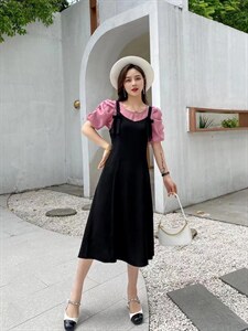 夏季新款两件套连衣裙,女装连衣裙,MZ 慕姿