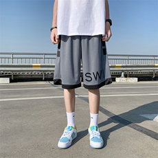 ！2023夏季新款男士冰丝短裤字母印花五分裤DK606P30，男装休闲裤，电商B220