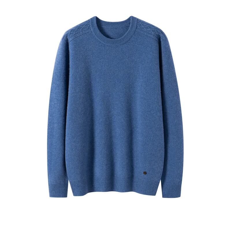 2025年秋季新款百搭七针套头衫，男装羊绒套衫，榆莲羊绒