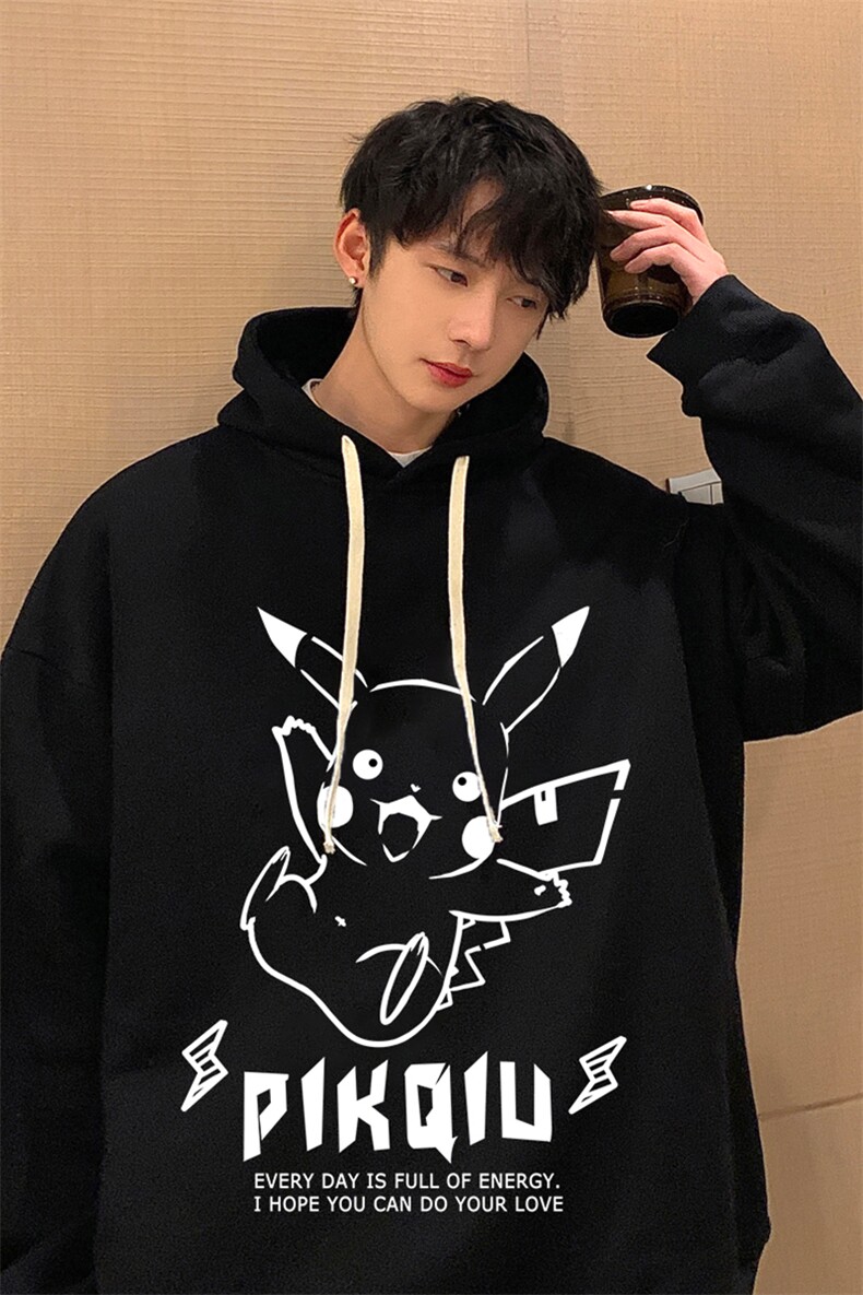 纯棉连帽卫衣男大码运动帽衫宽松薄WY2078-P35,男装卫衣,电商A040