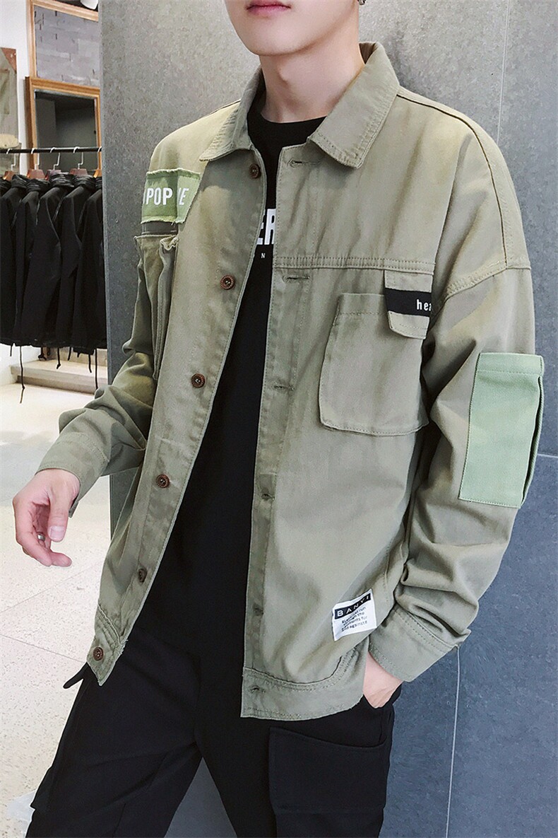 2021春装新款外套工装夹克衣服休闲日系宽松潮男装DS335TP80,男装夹克,电商A102