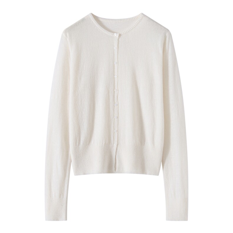 2026年秋季套头时尚百搭他简约圆领开衫，女装羊毛衫，东远绒业