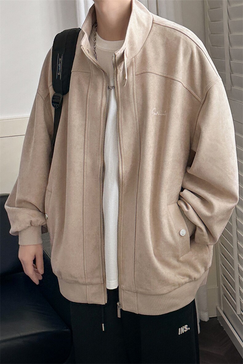 立秋现货鹿皮绒夹克外套男绣花上衣A351-AJ2520-P105,男装夹克,电商A351