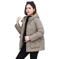 2023年秋冬季时尚休闲大口袋羽绒服，女装羽绒服，依恋蒂丝
