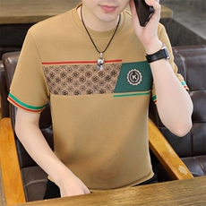 夏季新款男士短袖圆领时尚休闲青年修身短袖T恤上衣L1317-P27，男装T恤，星座310B-3
