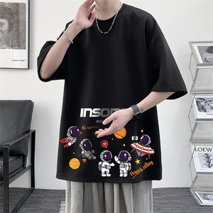 麂皮绒短袖t恤男大码半袖男 JD82228-P25图片