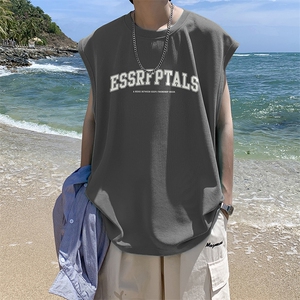 量大优可提供视频2024夏美式无袖背心HD019-1-BX24257-P18图片