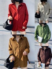 灯芯绒衬衣，其它，天然布衣