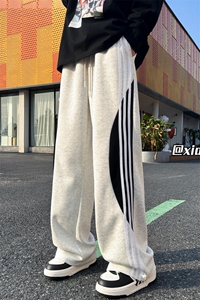XZ616 秋季新款重磅华棉撞色织带拼接休闲长裤 TY1075 特P35控68图片