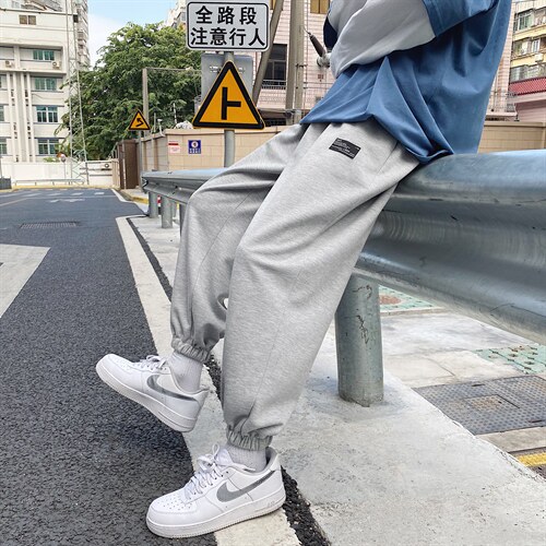 2021宽松直筒休闲百搭束脚卫裤K606-常规特批25加绒特批30,男装休闲裤,星座718-1