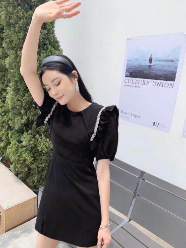 带钻连衣裙，女装连衣裙，DS-1