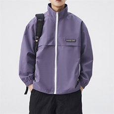 秋季宽松夹克男立领上衣外套DSA157B-JK7862-P58，男装夹克，电商A157B