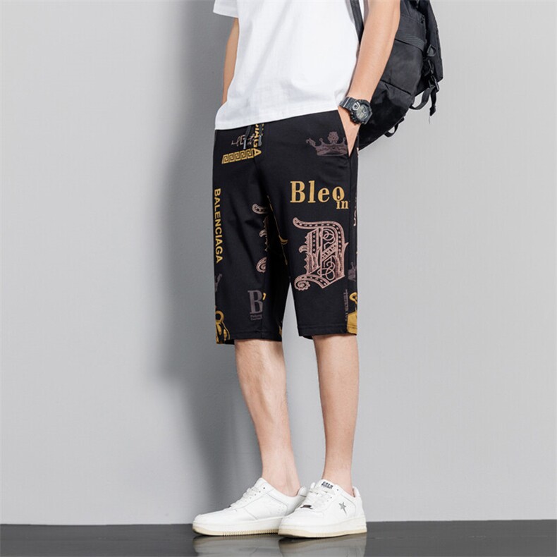 夏季低价跑量款男士休闲沙滩裤休闲五分裤短款男3313P16，男装牛仔裤，电商B226