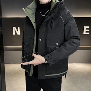 店主风 2025年连帽重工机能潮流帅气保暖羽绒服男YR6032-P215图片