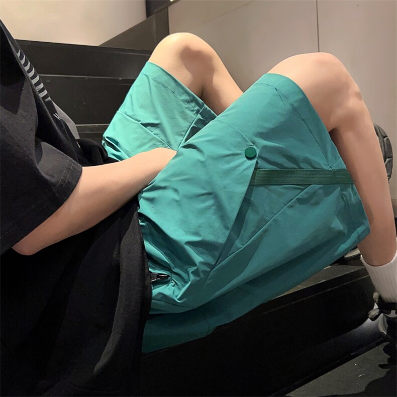 新款工装短裤男潮牌ins休闲裤宽松大码中裤五分裤D0609-P43图片