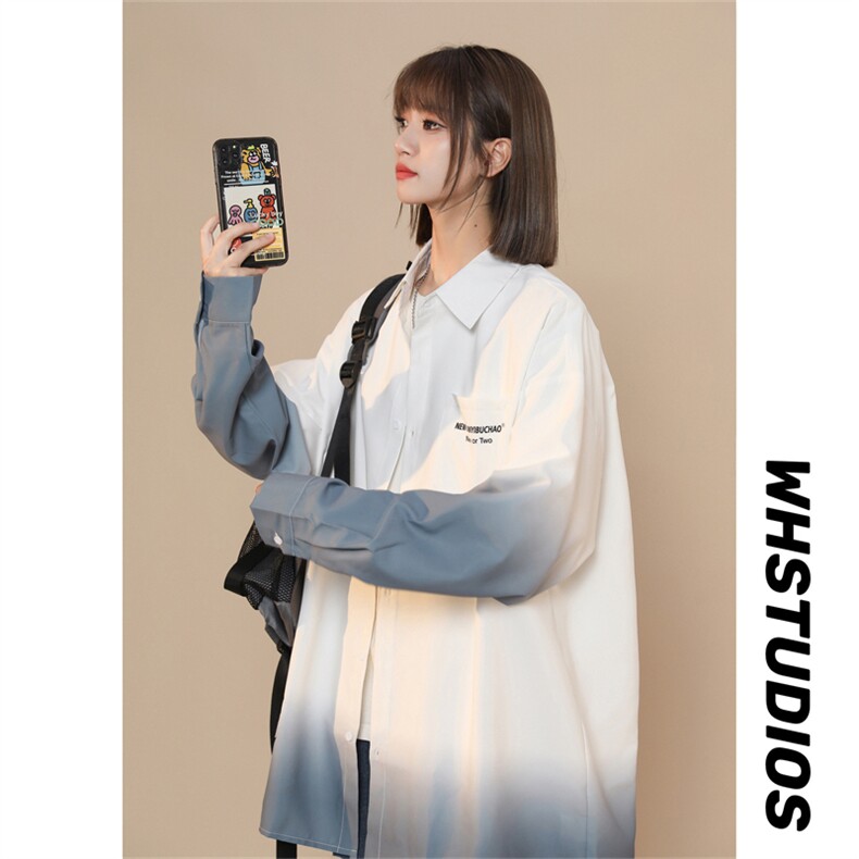 渐变色长袖衬衫X1213-DY155-P50控68（纤维）,男装衬衫,星座1213