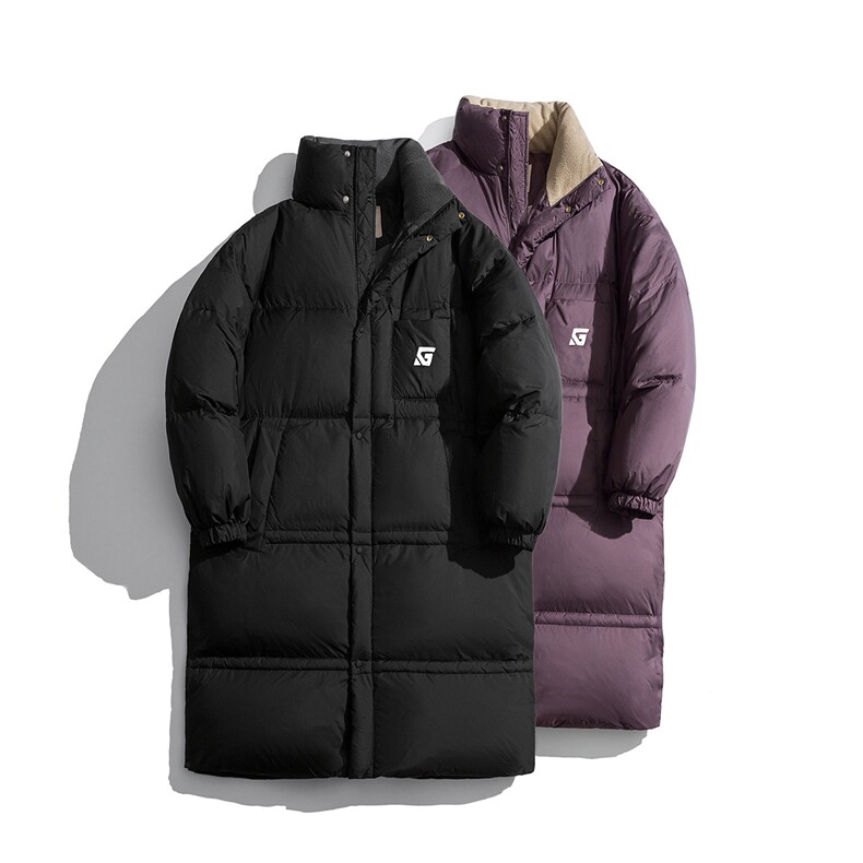 1白底美式复古潮牌中长款大码M-5XL过膝羽绒服男77930P258控378，男装羽绒服，星座226-2