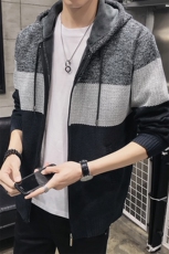 控价89针织衫男士开衫潮流秋冬外套加绒加厚线衣男装毛衣8029p65，男装针织衫/毛衣，电商A102