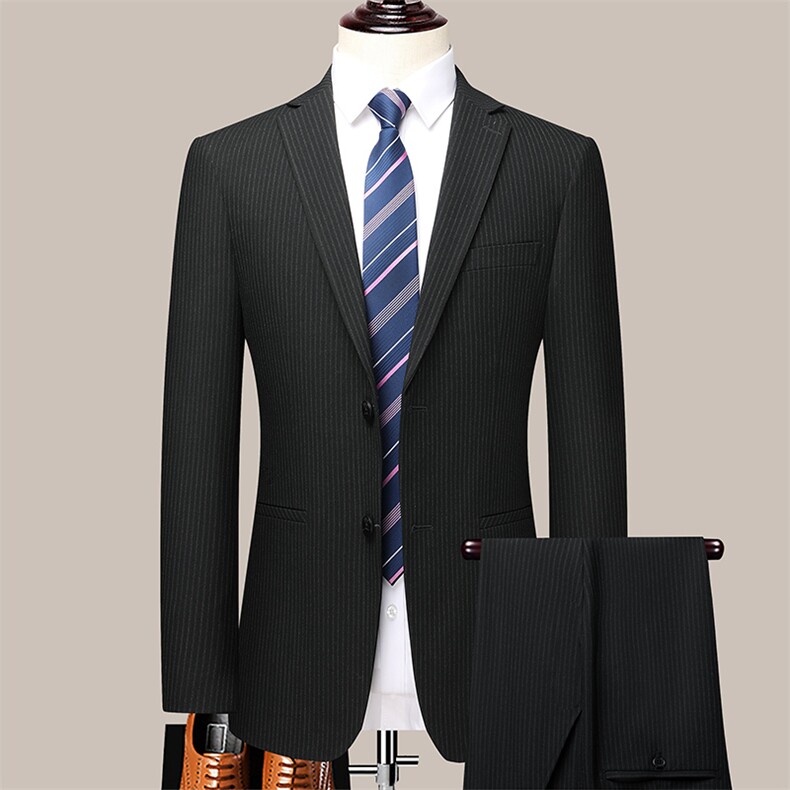 ASD6918秋季新款男士西服礼服西装修身商务休闲男装西服两件套装,男装西服,电商B360