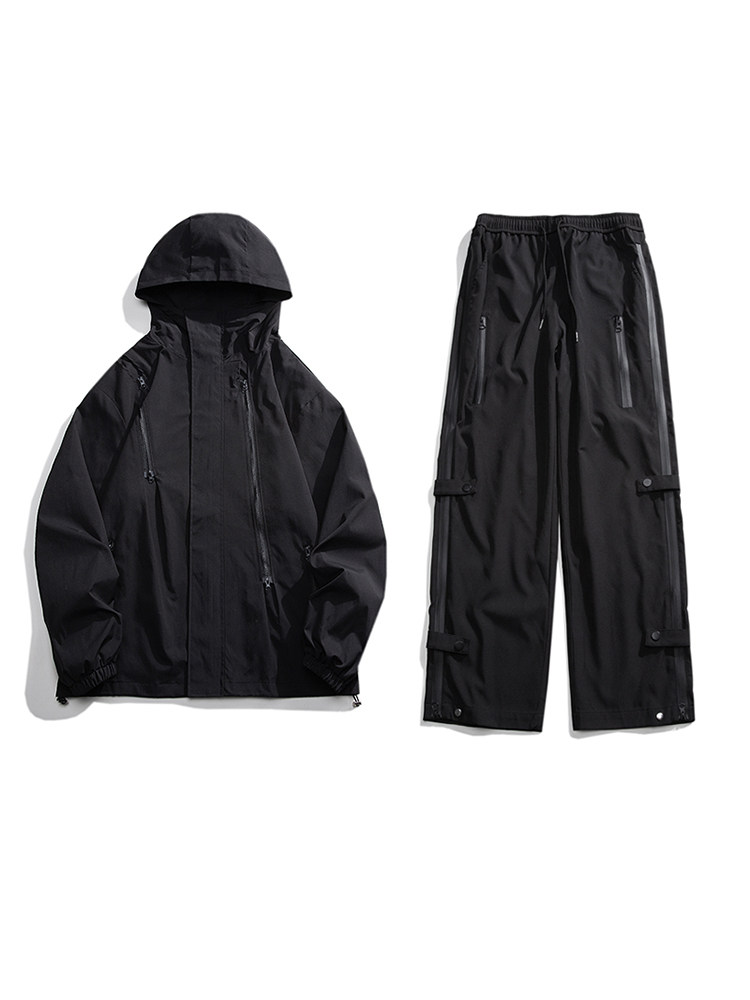 TZ80088021/特P90春装冲锋衣男女外套冲锋裤潮工装夹克休闲裤套装,男装休闲套装,电商A141