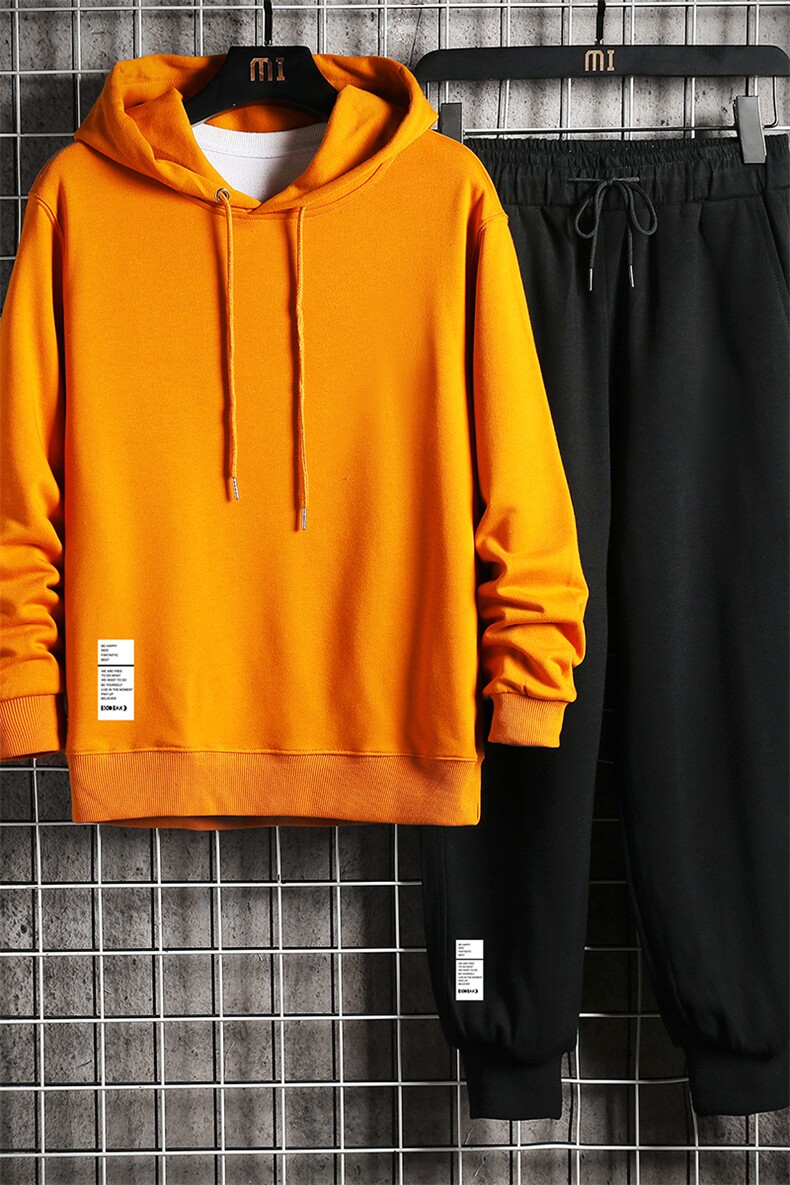 TL8045-P80连帽卫衣套装男运动套装两件套长袖运动服网格挂拍,男装休闲套装,电商A040A