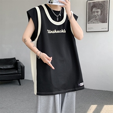 8XL-M重磅！特大码短袖T恤背心男宽松休闲假两件篮球服DX317P68，男装背心/马甲，电商D206-1