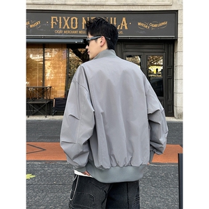 2026春季抖音得物品质新款夹克男上衣棒球服飞行外套6162-P32图片