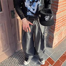 哈伦阔腿裤休闲西裤D328-AK7720-P68，男装西裤，电商D328