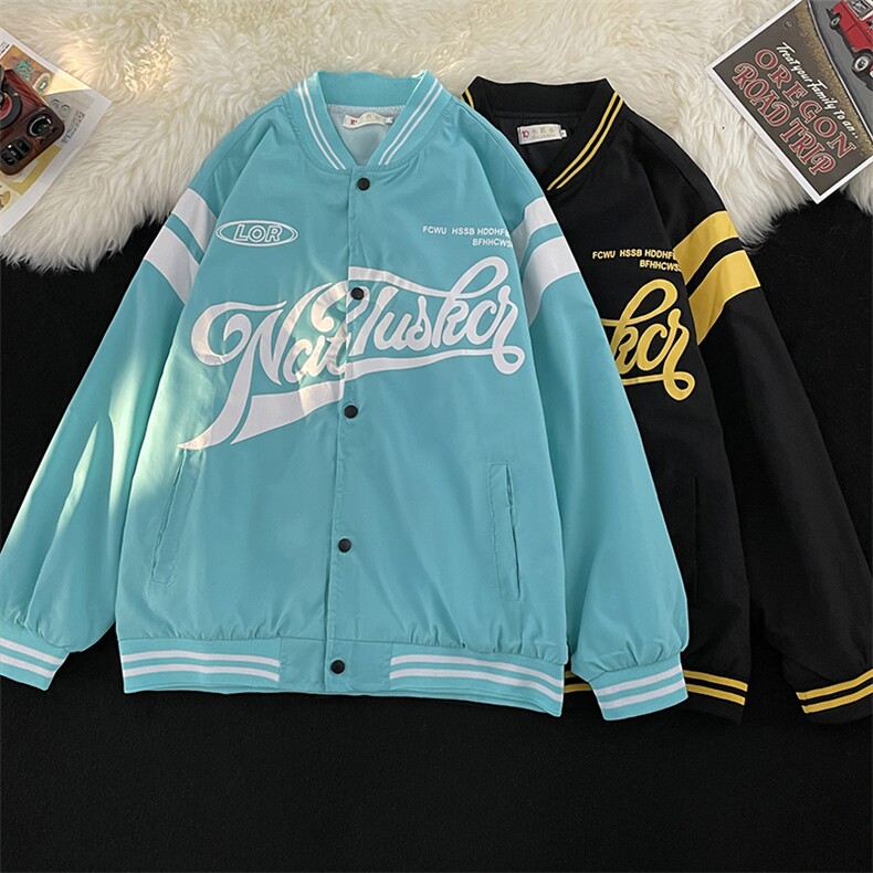 美式棒球服外套男痞帅潮牌高街男装春秋宽松休闲夹克JK01028-P35,男装夹克,星座308B-2