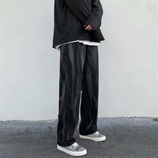 ins暗黑高街不规则扎染水洗牛仔裤中性韩版宽松直筒百搭k059-p40，男装牛仔裤，星座1008-1
