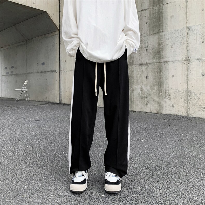 春款休闲裤长裤男士运动卫裤宽松直筒潮流百搭裤子K0301-P45,男装休闲裤,星座308B-1
