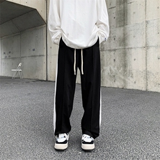春款休闲裤长裤男士运动卫裤宽松直筒潮流百搭裤子K0301-P45，男装休闲裤，星座308B-1