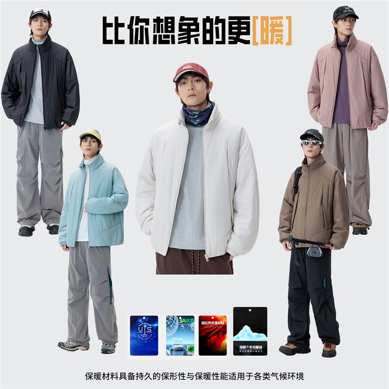新款休闲棉衣图片