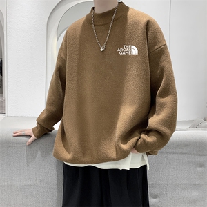控68半高领毛衣男士大码针织衫男毛线衣男 M18232-P45 加绒款-P65图片