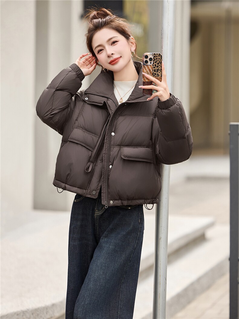 白鸭绒羽绒服外套女2025冬季新款超火漂亮时尚洋气羽绒外套宽松,女装羽绒服,依万里