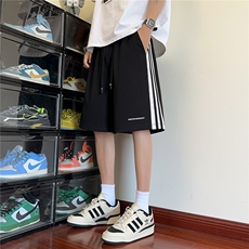 新品刺绣侧边条纹撞色速干透气休闲短裤X416B-1-DK1127-特P30限58，男装牛仔裤，星座416B-1