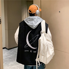 MJ208-p58-限价78M-5XL现货宽松可脱卸大码牛仔马甲多口袋，男装背心/马甲，星座116