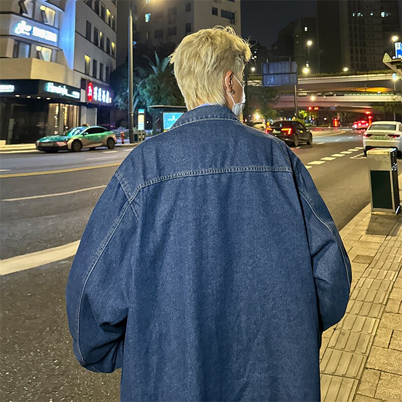 美式复古做旧水洗休闲夹克拉链设计感时尚百搭外套,男装夹克,星座410-6（原星座1304-1）