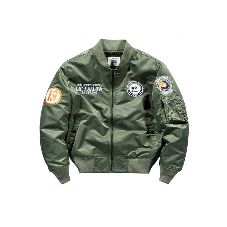 主推款：外套男飞行员夹克教练春秋冬加棉大码工装机车服棒球服夹,男装夹克,星座210-5(原414-2)