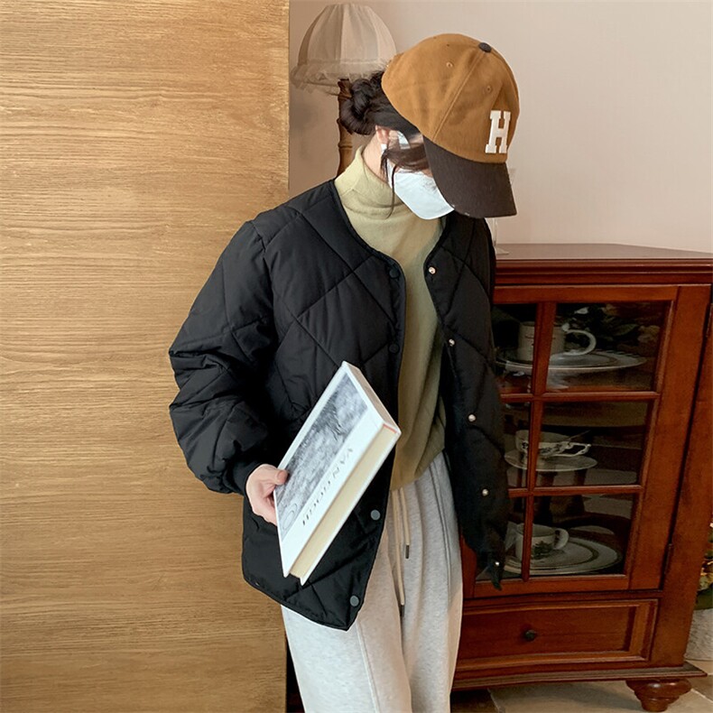 2025新版棉服秋冬短款潮流时尚韩版宽松棉服M103-p65图片