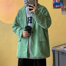 灯芯绒西服男春秋ins小西装外套休闲潮流炸街美式宽松W1809-P55，男装夹克，星座512-4