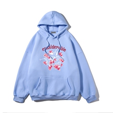 白底新款秋季时尚百搭宽松印花潮流美式连帽卫衣W374P40控58，男装卫衣，电商A247-1