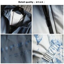 渐变夹克男2021宽松韩版潮牌春秋季连帽防风外套DS857TP65，男装夹克，电商A102