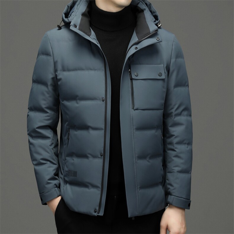 DY7689秋冬新款2023年男士休闲羽绒服加厚保暖夹克外套P245图片