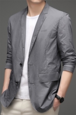 BW5168钱塘2020-2夏季薄款男士长袖西服外套时尚修身防晒衣P145，男装西服，钱塘207-2