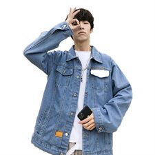 【秋季2020】潮流青年ins韩版港风牛仔工装夹克男外套男DS490P50，男装夹克，星座410-6（原星座1304-1）