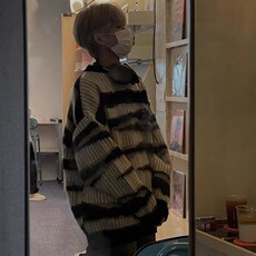 ！实物图片效果潮牌刷毛马海毛宽松百搭毛衣MY088-P53，男装针织衫/毛衣，星座313A(原308A-2)
