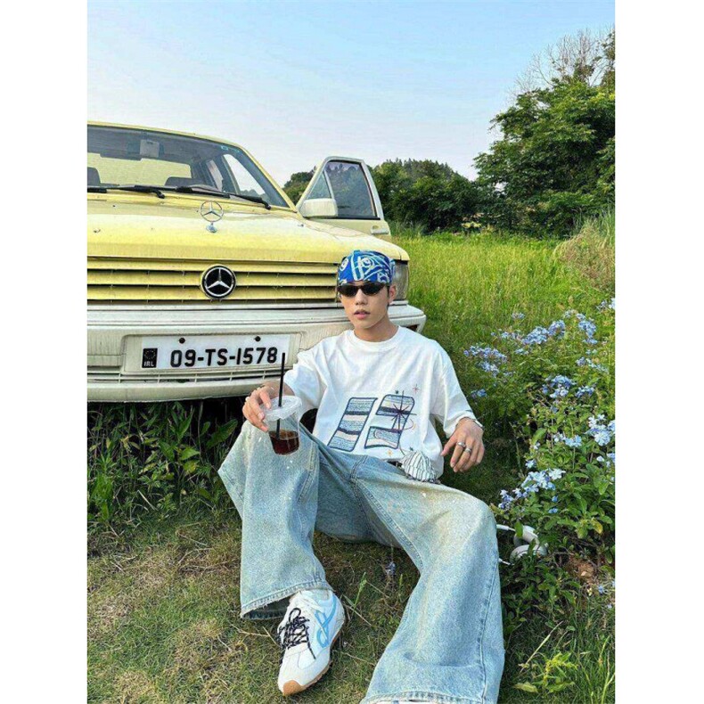 潮牌美式复古咪刺绣短袖t恤女纯棉宽松情侣上衣TX295,男装T恤,星座208-5